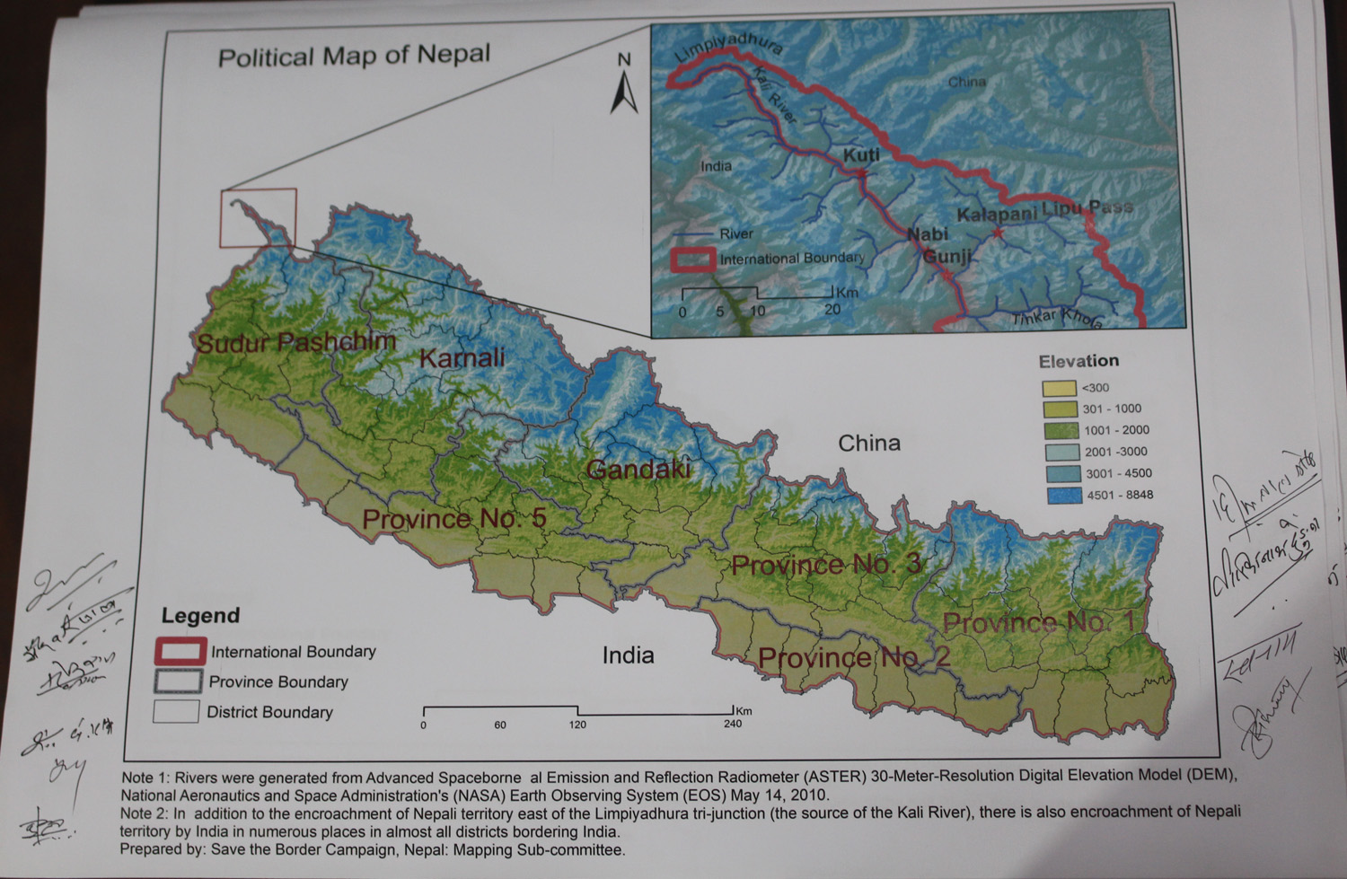 सीमा बचाऊ अभियानबाट नेपालको नक्शा सार्वजनिक, राष्ट्रसंघसम्म पु¥याइने