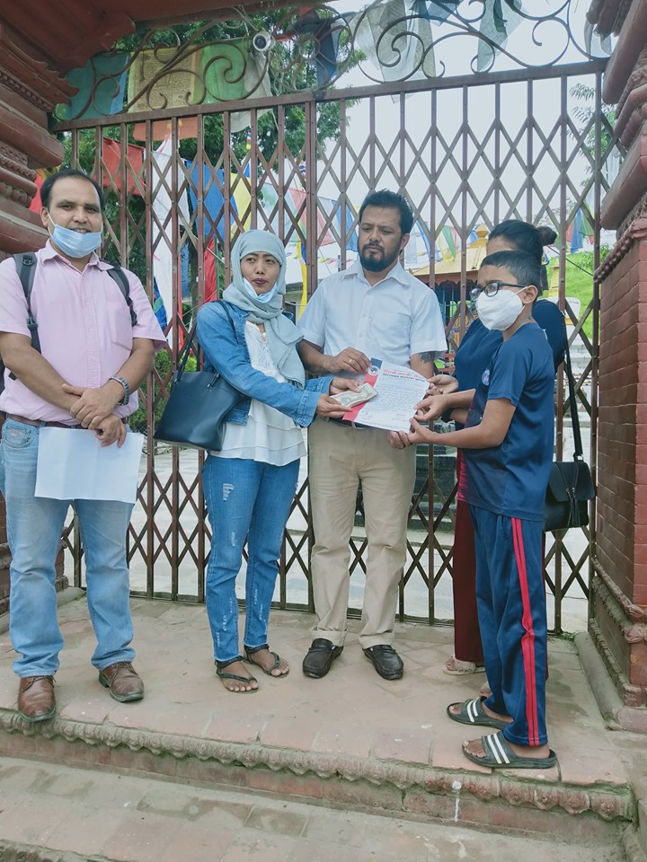 रिटर्नी माइग्रेन्ट नेपालद्वारा दुवै मृगौला पिडित बालकलाई आर्थिक सहयोग प्रादान