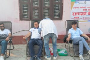 हल्दिबारी जेसिजको स्थापना दिवसको अवसरमा  २३ जनाले गरे रक्तदान 