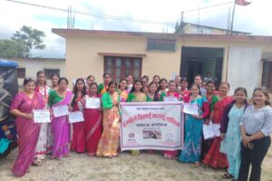 हल्दिबारी–२ मा तीन महिने सिलाई–कटाई तालिम सम्पन्न