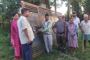 पर्वत–संगीताले दिए मन्दिरलाई फलामे गेट