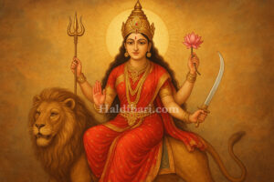 नवरात्रको छैटौँ दिन : साहस, पराक्रम र समृद्धिको प्रतीक देवी कात्यायनीको पूजा आराधना गरिदै