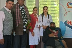 प्रेमसागर कर्माचार्यले १८४औं पटक रक्तदान गर्दै नयाँ कीर्तिमान 