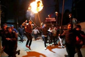 बिर्तामोडमा दुर्गा प्रसाईको रिहाईको मागसहित मसाल जुलुस