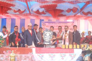 अर्जुनधारामा १६औँ नगरपालिका स्तरीय राष्ट्रपति रनिङ शिल्ड प्रतियोगिता सम्पन्न, शनिश्चरे माविले उपाधि जित्यो