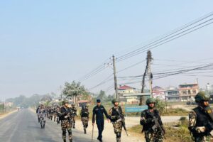 झापामा नेपाली सेनाको संयुक्त गस्ती सुरु