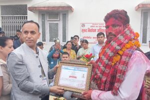 झापा–३ बाट रास्वपाका प्रकाश पाठक विजयी