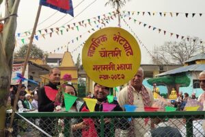 गरामनीको दुर्गामन्दिर परिसरमा नागरिक भेटघाट चौतारी सञ्चालनमा