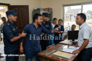 गौरीगञ्जका वडा नं. ६ सदस्य नितेश कुमार साह अभद्र व्यवहारको कसुरमा पक्राउ