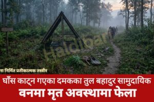 घाँस काट्न गएका दमकका तुल बहादुर सामुदायिक वनमा मृत अवस्थामा फेला