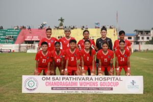 चन्द्रगढी महिला गोल्डकप: पुलिसको विजयी सुरुआत, रेखाको ह्याट्रिक