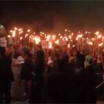 मणिपुरमा दुई नाबालकसहित तीनको मृत्युपछि आक्रोश : मशाल बोकेर सडकमा उत्रिए महिला