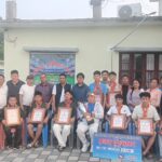 हल्दीबारी वडा नं. ५ द्वारा प्रथम वडाध्यक्ष कप विजेता खेलाडीहरू सम्मानित