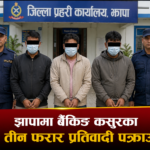 झापामा बैंकिङ कसुरका तीन फरार प्रतिवादी पक्राउ