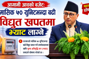 आगामी आवको बजेट: मासिक ५० युनिटभन्दा बढी विद्युत खपतमा भ्याट लाग्ने