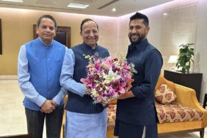रास्वपा सभापति रवि लामिछाने दिल्लीमा, भाजपाका शीर्ष नेताहरूद्वारा स्वागत