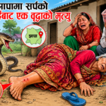 झापामा सर्पको टोकाइबाट वृद्धाको मृत्यु